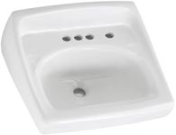 American Standard Lucerne Wall-Mount Lavatory Sink with 4-Inch, White, 0355034.020