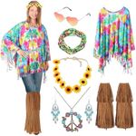 70s 60s Hippie Accessories Set for 