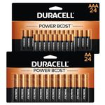 Duracell - Coppertop AA and AAA Batteries Bundle (24 Count Each) | Long Lasting, All-Purpose Alkaline Batteries