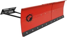 ATV/UTV Front Mount Land Leveler, 48"-60" Adjustable Steel Driveway Grader for Gravel&Dirt, Heavy Duty Yard Leveling Tool, Snow Plow Kit Compatible, 5-Position Angle, Winch Required (Sold Separately)
