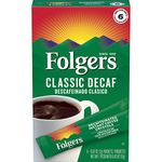 Folgers Classic Decaf Decaffeinated Instant Coffee Crystals, 6 Single Serve Packets (Pack of 12)