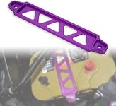 TOMALL Battery Tie Down Bracket for Car Aluminum Alloy Battery Mount Bracket Hold Lock Accessories for Honda Civic Acura (Purple)