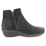 Propét Women's Waverly Ankle Boot, Black Suede, 9 Wide