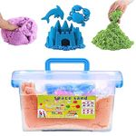 DARKNESS Sand Activity Play Set Natural Kinetic Sand Kit for Kids Activity Toys, Craft Art Soft Sand Clay Toys for Kids, Boys & Girls (1 KG,in Bucket Assorted Color)