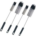 Condello Casa Utility Bottle Cleaning Brush Set Long Handle Thin Small Big Wire Cleaner Bendable Flexible for Narrow Neck Skinny Spaces of Water Beer Wine Baby Bottles,Pipes,Tubes,Flasks,Straws (4)