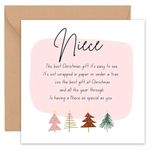 Felbridge Studio - Niece Christmas Card - Christmas Cards Niece - Niece Xmas Card - Funny - Child Teenage Girl Boy Baby Special Nieces Great Large Cute - 14cm/5.5"