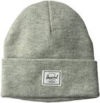 Herschel Mens Elmer Beanie Hat, Heathered Light Grey, One Size US, Heathered Light Grey, One Size