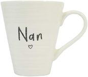 Guardian Angel 62755 Nan, Ceramic Hot Drinks, Ideal Novelty Tea Mugs for Birthday, Christmas, Valentine's Day-(Conical, White)