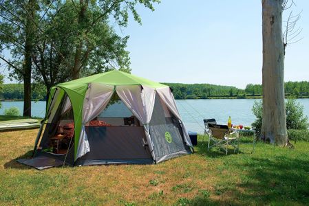 Coleman Octagon 6-8 Person Dome Tent – Waterproof Family Camping Shelter