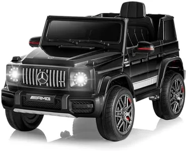 FanttikRide 12V 10Ah Plus Size Licensed Mercedes-Benz G63 Ride on Car for Kids Ages 3-7, Electric Vehicle Ride on Toys w/Parent Remote, Wireless Music, Suspension System - AMG G63 Max, Black