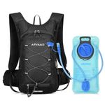 Arvano Hydration Backpack Cycling Rucksack With Water Bladder 2L For Men Women, Lightweight Running Backpack With Insulated Compartment, Small Bike Backpack For Hiking, Mountain Biking, Skiing