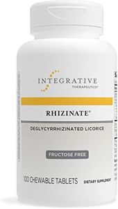 Integrative Therapeutics Rhizinate Fructose Free - Deglycyrrhizinated Licorice (DGL) - for Stomach, Intestinal and Digestive Support - Gluten Free - Dairy Free - Vegan - 100 Chewable Tablets