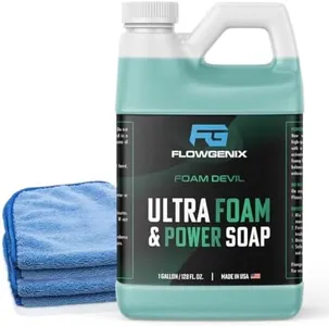 Flowgenix™ Ultra Foam & Power Car Wash Soap - For Foam Cannon, Foam Gun or Bucket Wash (1 Gal or 128 fl oz) - Car Soap Shampoo Made for Cars, Trucks, Motorcycles, RVs & More (Apple Scent)