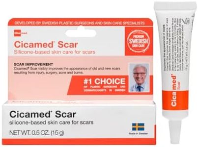 Cicamed Silicone Scar Gel - Works with Tape - Advanced Cream for Surgical Scars, C-Section, Burns, Keloids, and Acne Marks - 15 g