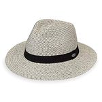 Wallaroo Hat Company Women’s Charlie Sun Hat – UPF 50+, Adjustable, Packable, Ready for Adventure, Designed in Australia, Ivory/Black