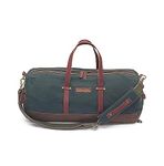 The House of Tara Convertable Canvas Duffle Bag for Travel 25 L | Backpack for Men and Women with Waterproof Inner Lining & Adjustable Removable Strap | Gym Bags with Quick Access Pockets (Blue)