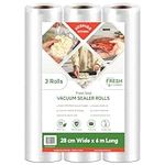 AUSPURE Vacuum Sealer Bags Rolls, 3