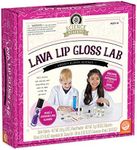 MindWare Science Academy Lava Lip Gloss Lab - 33 Piece Lip Gloss Making Kit - Make 3 DIY Lip Glosses