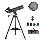 FotoCart PlanetView 80AZ Refractor Telescope, 80500 Telescope Provides Bright, Clear Images of The Moon, Planets, Star Clusters, and More for Great Nighttime Viewing.