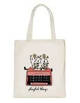 Delhi Printing Co. Playful things tote bag|Strong Cotton Bag for Shopping | Canvas Tote Bag for Women & Girls | Stylish Cotton Handbags (DCTBH-129)