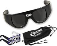 Rainbow Symphony Solar Eclipse Glasses, Wrap Around Goggle, CE & ISO Certified, Safe for Direct Sun Viewing, Made in USA, Bonus 2 Paper Eclipse Shades