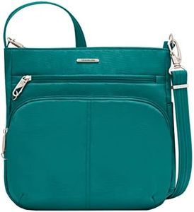 Travelon Anti-Theft Classic North/South Crossbody Bag, Spruce, One Size, Travelon Anti-theft Classic North/South Crossbody Bag