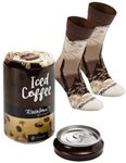 Rainbow Socks - Men Women Funny Iced Coffee Can Socks - 1 Pair - Size US 5.5-9 EU 36-40