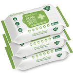 AROKLEEN 99.99% 144 Count Germ Protection Multipurpose Thick & Soft Wet Wipes, 100% Alcohol-Free, Disinfectant Sanitizer Wet Wipes for Skin & Surfaces, Aloe Vera Fragrance, Anti Germ Pack of 3