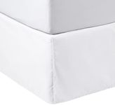 Amazon Basics Lightweight Pleated Bed Skirt - Queen, Bright White