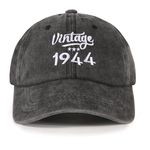 NOEMIN 80th-1944 Birthday Gifts for Men Dad Grandpa Funny Presents Vintage Baseball Caps UK