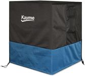 kayme Air Conditioner Cover for Outside Units, 600D Durable AC Cover for Outside Unit Water Snow Dust Sun Protection, Square-Fits Up to 38 x 38 x 40 inches