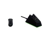 Razer Bundle Consisting of DeathAdder V2 Pro (Wireless Gaming Professional Mouse With 20K DPI Focus + Sensor) and Mouse Dock Chroma (charging station With RGB Lighting)