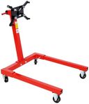 PULLAFUN Engine Stand, 1250 LBS Auto Truck Motor Dolly Mover Jack Rotating Engine Stand, 360 Degree Adjustable Mounting Head with Swivel Caster Wheels
