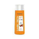 Himalaya Sunprotect + | Ultra-light Sunscreen Lotion | SPF 50 PA ++++ | 90% Natural Origin Ingredients | Zero White Cast | 98% Broad Spectrum Protection | Sweat & Water Resistant | For Men & Women | 100ml