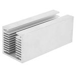 Heatsink, Silver Aluminium Cooler TO-3P U-Type 100 x 40 x 40 mm Cooling Fib Cooling Fin Heat Sink for Raspberry Pi 1/2/3 Generation Set Top Box Power Supply PCB Power Board