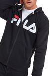 FILA Unisex Classic Zip Fleece Jacket, Black, Size L