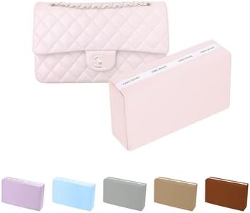 Kings In Bag Classic Flap Insert Pillow - Fits Chanel Mini Flap Bag, Satin-finish Pink Pillow with Memory Foam Inner