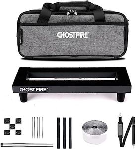 Ghost Fire Guitar Pedal Board Aluminum Alloy 0.8lb Super light Effect Pedalboard13.7''x5.5'' with Carry Bag,SPL-01