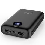 CZXTUZI 5V 2A Heated Vest Battery Pack, Pocket Size 10000mAh Heated Jacket Power Bank, LCD Display Portable Charger for Heated Coat,Heated Pants,Heated Clothing etc.