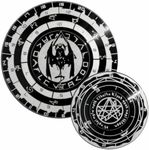 LWQLZY Cthulhu Dice Neonomicon Houndsof Tindalos Metal Turntable Arrow Sign Cool RPG Table Games