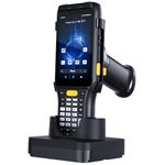 Tera Android Barcode Scanner PDA: Android 11 Barcode Reader with Charging Cradle Pistol Grip Qualcomm CPU Zebra SE4710 Bar Code Reader for WMS Model P161