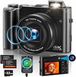 4K Digital Camera, 64MP Autofocus V