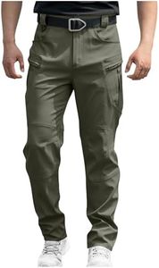 Febteebou Cargo Pants for Men Lightweight Tactical Hiking Pants Stretch Waterproof Quick Dry Work Trousers with Multi Pockets