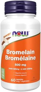 Now Foods Bromelain 500mg 2400 GDU/g 60vcap