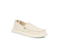 Sanuk Women's Donna Hemp Loafer Flat, White, 7