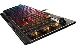 ROCCAT Vulcan 120 AIMO Mechanical PC Gaming Keyboard Tactile Titan Switch, Full Size with Per Key AIMO RGB Lighting, Anodized Aluminum Top Plate and Detachable Palm/Wrist Rest, Gunmetal Gray/Black