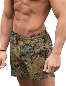 COOFANDY Mens Swim Short Quick Dry Bathing Suit Summer Beach Board Shorts Swimming Shorts Beachwear S