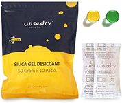 wisedry 50 Gram [10 Packs] Silica G