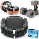 Sportneer Water Aerobics Pool Exercise Equipment Water Workout Combo Set Includes High Density Water Dumbbell Aqua Belt Water Ankle Weights for Aquatic Therapy Pool Fitness Water Exercise