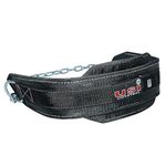 USI Dipping Belt with Chain for Weight Lifting Padded Dip Belt Heavy Nylon